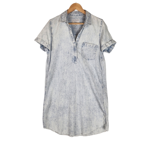 Rails Dress Women's Small Blue Valerie Light Acid Wash‎ Chambray Mini - Picture 1 of 12